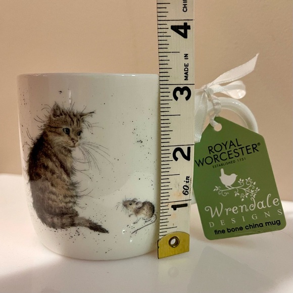 NWT Royal Worcester ~ Wrendale Designs ~ Cat & Mouse Bone China Mug - Picture 14 of 15